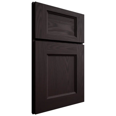Shiloh Cabinetry Full Overlay Statesville Red Oak Plain Cut Espresso Door
