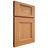 Shiloh Cabinetry Full Overlay Statesville Red Oak Plain Cut Medium Door