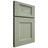 Shiloh Cabinetry Full Overlay Statesville Red Oak Plain Cut Moss Door