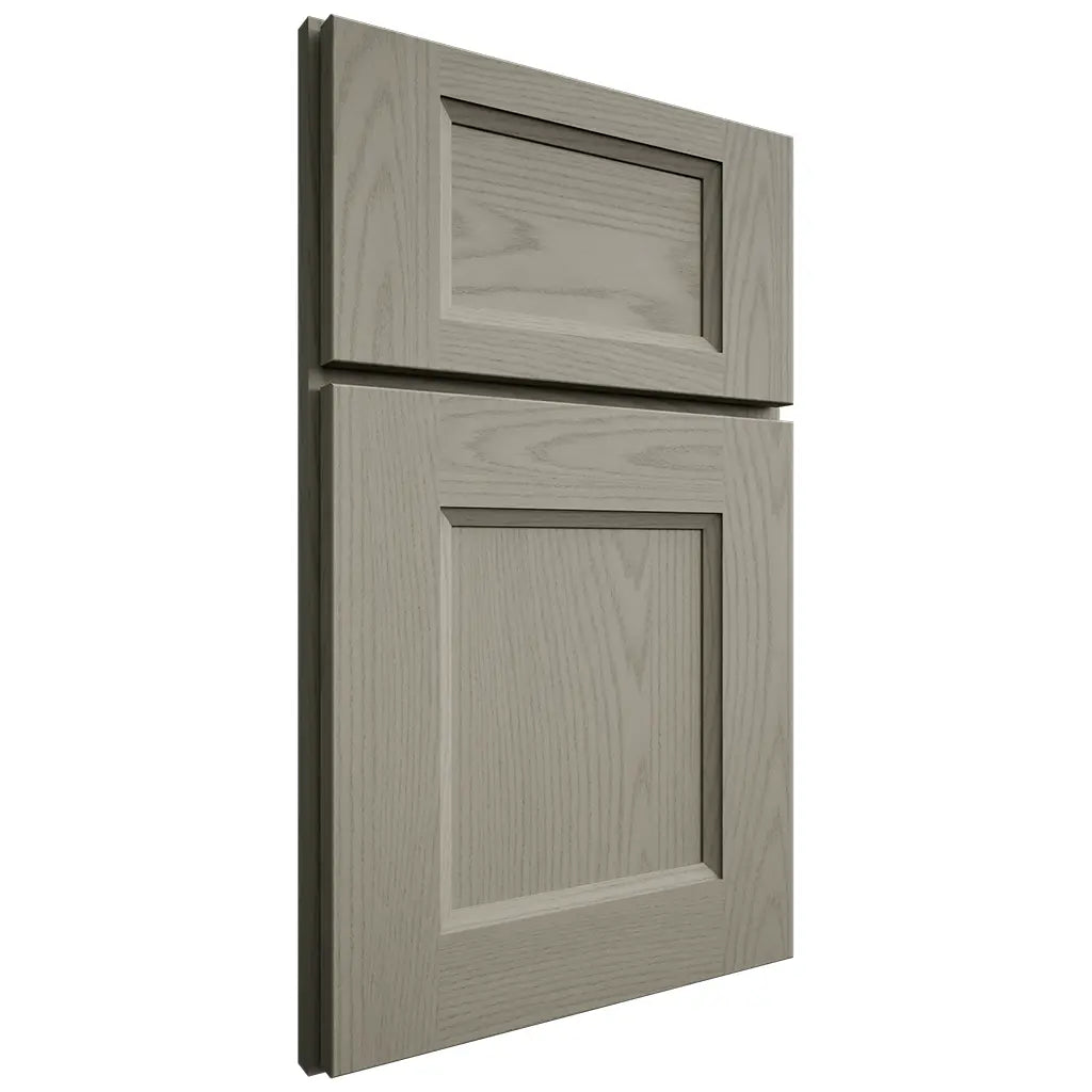 Shiloh Cabinetry Full Overlay Statesville Red Oak Plain Cut Thyme Door