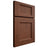 Shiloh Cabinetry Full Overlay Statesville Walnut Plain Cut Rye Door