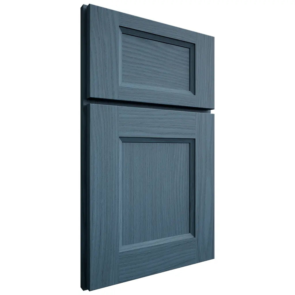 Shiloh Cabinetry Full Overlay Statesville White Oak Plain Cut Hudson Door