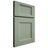 Shiloh Cabinetry Full Overlay Statesville White Oak Plain Cut Moss Door