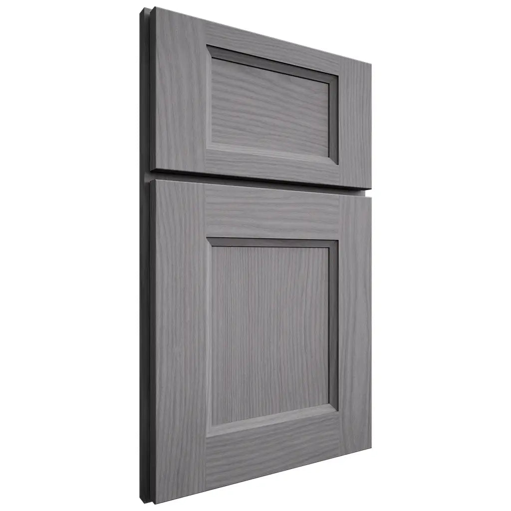 Shiloh Cabinetry Full Overlay Statesville White Oak Plain Cut Sterling Door