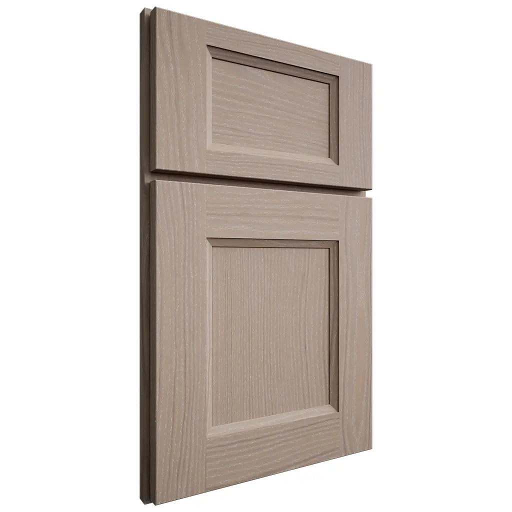 Shiloh Cabinetry Full Overlay Statesville White Oak Plain Cut Whitewash Door