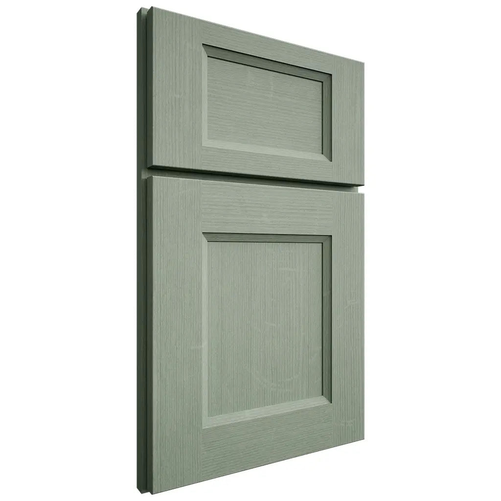 Shiloh Cabinetry Full Overlay Statesville White Oak Quarter Sawn Moss Door