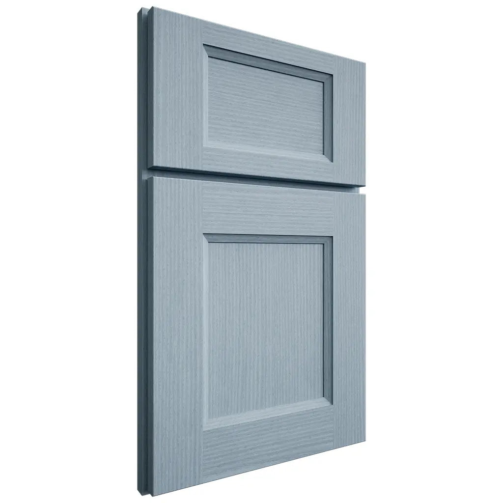 Shiloh Cabinetry Full Overlay Statesville White Oak Rift Cut Sky Door