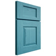 Shiloh Cabinetry Full Overlay Summit Alder Plain Cut Aqua Door