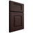 Shiloh Cabinetry Full Overlay Summit Alder Plain Cut Bistre Door
