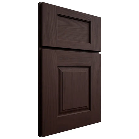 Shiloh Cabinetry Full Overlay Summit Alder Plain Cut Bistre Door