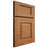 Shiloh Cabinetry Full Overlay Summit Alder Plain Cut Caramel Door