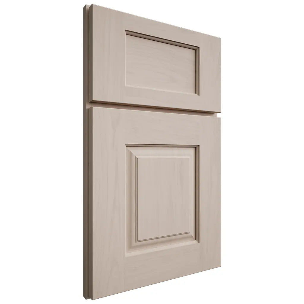Shiloh Cabinetry Full Overlay Summit Alder Plain Cut White Sands Door