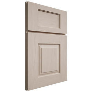 Shiloh Cabinetry Full Overlay Summit Alder Plain Cut White Sands Door