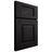 Shiloh Cabinetry Full Overlay Summit Cherry Plain Cut Espresso Door