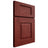 Shiloh Cabinetry Full Overlay Summit Cherry Plain Cut Red Door