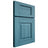 Shiloh Cabinetry Full Overlay Summit Hickory Plain Cut Aqua Door
