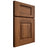 Shiloh Cabinetry Full Overlay Summit Hickory Plain Cut Burnt Sugar Door