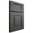 Shiloh Cabinetry Full Overlay Summit Paintable Pewter Green Door