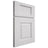 Shiloh Cabinetry Full Overlay Summit Paintable Pure White Door