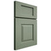Shiloh Cabinetry Full Overlay Summit Poplar Plain Cut Moss Door