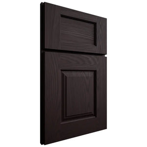Shiloh Cabinetry Full Overlay Summit Red Oak Plain Cut Espresso Door