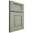 Shiloh Cabinetry Full Overlay Summit Red Oak Plain Cut Moss Door