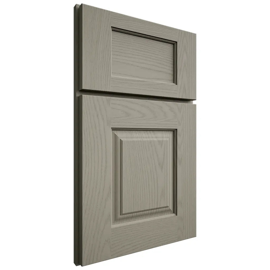 Shiloh Cabinetry Full Overlay Summit Red Oak Plain Cut Thyme Door
