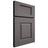 Shiloh Cabinetry Full Overlay Summit Walnut Plain Cut Cadet Door