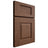 Shiloh Cabinetry Full Overlay Summit Walnut Plain Cut Natural Door
