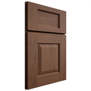 Shiloh Cabinetry Full Overlay Summit Walnut Plain Cut Natural Door