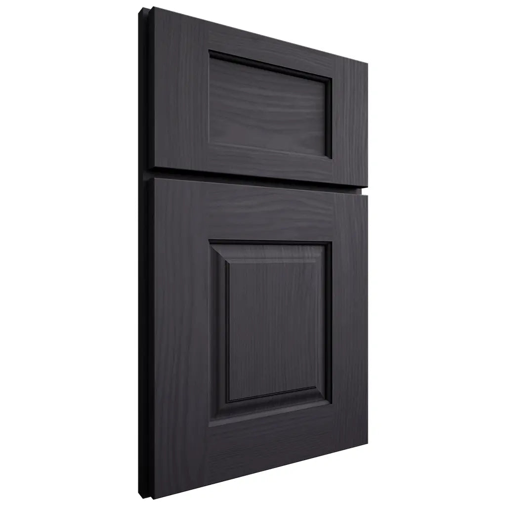 Shiloh Cabinetry Full Overlay Summit White Oak Plain Cut Harbor Door