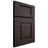 Shiloh Cabinetry Full Overlay Summit White Oak Plain Cut Morel Door