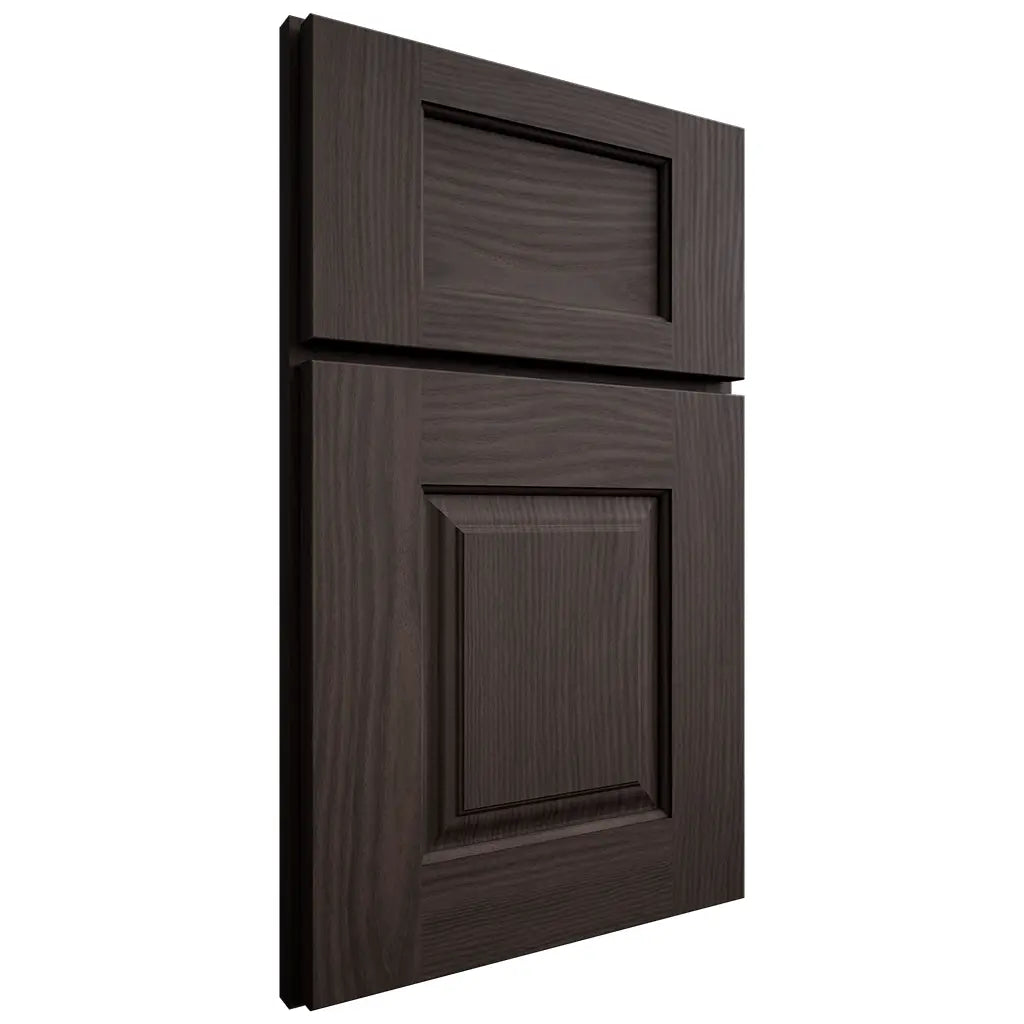 Shiloh Cabinetry Full Overlay Summit White Oak Plain Cut Morel Door