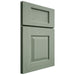 Shiloh Cabinetry Full Overlay Summit White Oak Plain Cut Moss Door