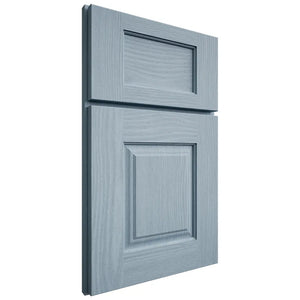 Shiloh Cabinetry Full Overlay Summit White Oak Plain Cut Sky Door