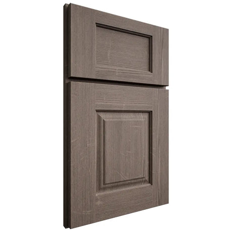 Shiloh Cabinetry Full Overlay Summit White Oak Quarter Sawn Clay Door