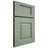 Shiloh Cabinetry Full Overlay Summit White Oak Quarter Sawn Moss Door