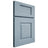 Shiloh Cabinetry Full Overlay Summit White Oak Quarter Sawn Sky Door