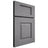 Shiloh Cabinetry Full Overlay Summit White Oak Quarter Sawn Sterling Door