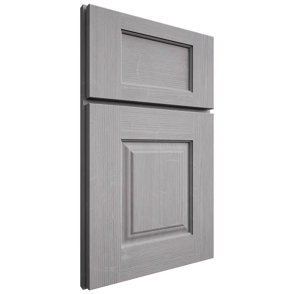 Shiloh Cabinetry Full Overlay Summit White Oak Quarter Sawn Stratus Door