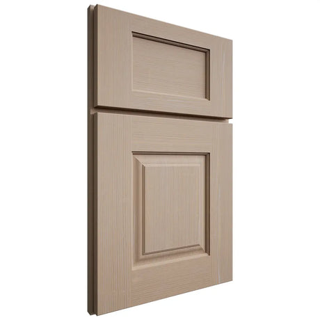 Shiloh Cabinetry Full Overlay Summit White Oak Quarter Sawn Straw Door