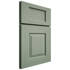 Shiloh Cabinetry Full Overlay Summit White Oak Rift Cut Moss Door