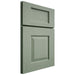 Shiloh Cabinetry Full Overlay Summit White Oak Rift Cut Moss Door