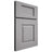 Shiloh Cabinetry Full Overlay Summit White Oak Rift Cut Stratus Door