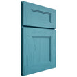 Shiloh Cabinetry Full Overlay Tahoe Alder Plain Cut Aqua Door