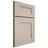 Shiloh Cabinetry Full Overlay Tahoe Alder Plain Cut White Sands Door