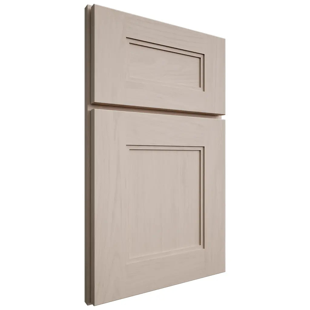 Shiloh Cabinetry Full Overlay Tahoe Alder Plain Cut White Sands Door