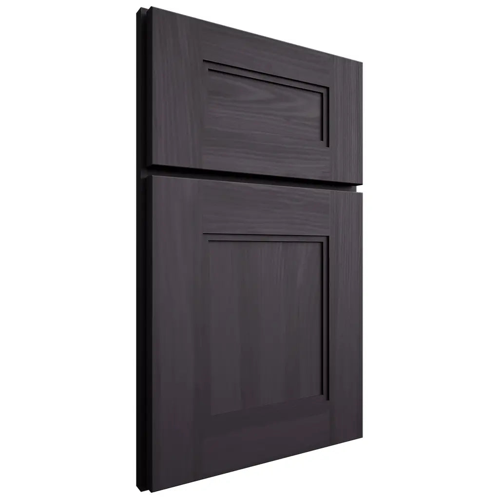 Shiloh Cabinetry Full Overlay Tahoe Hickory Plain Cut Harbor Door