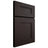 Shiloh Cabinetry Full Overlay Tahoe Maple Plain Cut Espresso Door