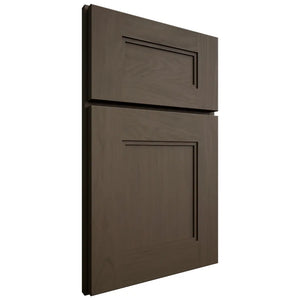 Shiloh Cabinetry Full Overlay Tahoe Maple Plain Cut Perfect Brown Door